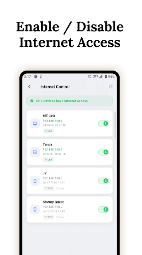 Instant Internet Control